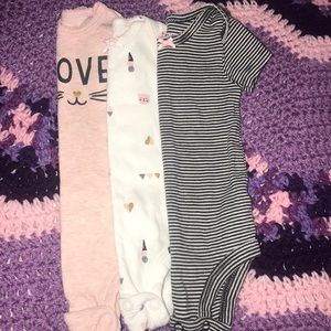 3 onesie t-shirts